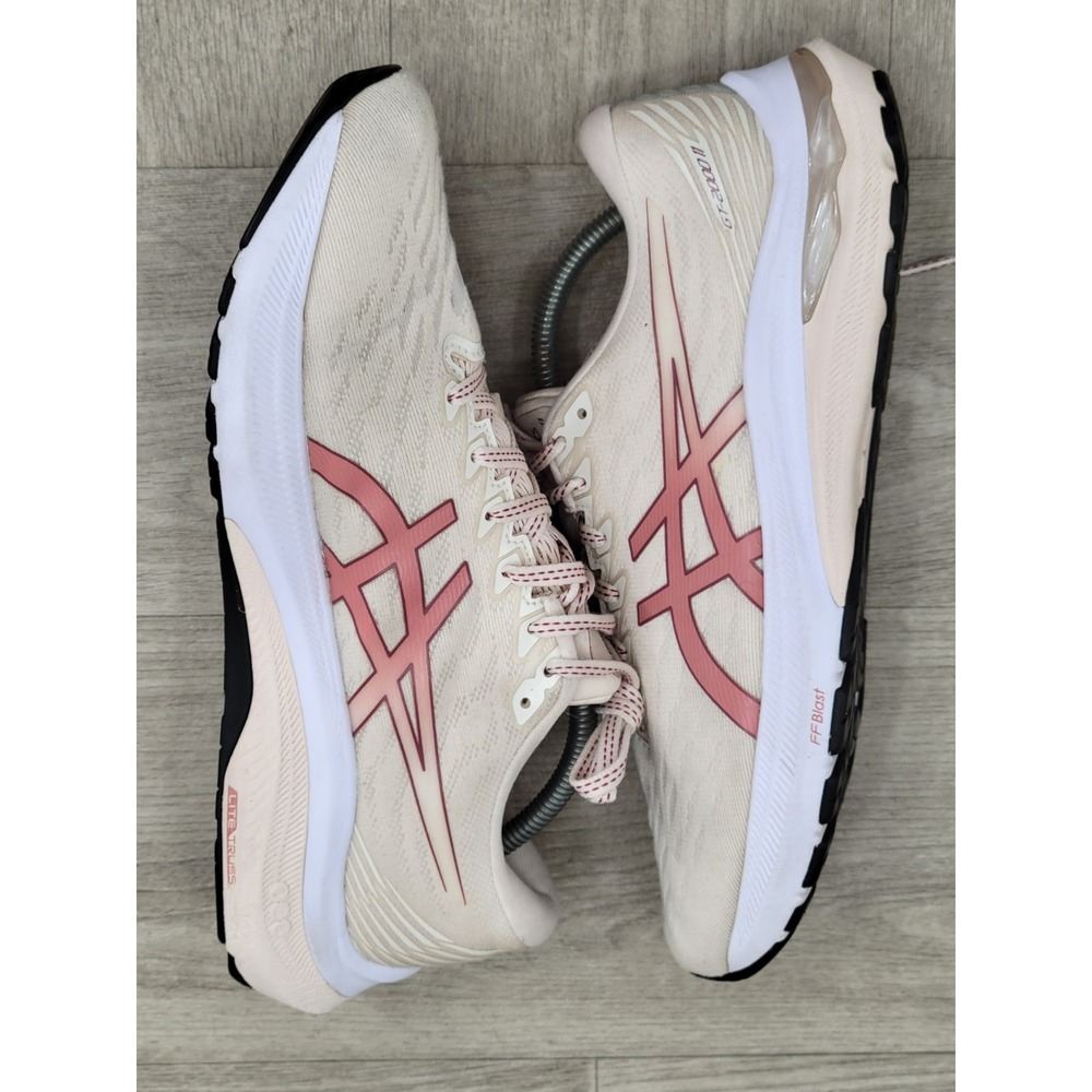 Asics Women's Light Pink and Dusty Rose Running Shoes - Picture 8 of 13